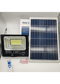 Đèn led pha năng lượng mặt trời 100w 200w 300w có đèn báo dung lượng