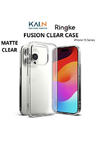 Ốp Lưng Trong Suốt Ringke Fusion Dành Cho iPhone 15 Pro Max / 15 Pro / 15 Plus / 15, Viền Dẻo, Lưng Chống Ố Vàng - HÀNG CHÍNH HÃNG