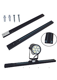 Combo 3 đèn rọi ray + 1 ray 1 mét vỏ trắng tiết kiệm năng lượng