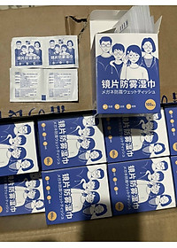 Khăn Lau Kính Nano Hộp 100 Miếng Khăn Giấy Chống Bám Hơi Nước, Giấy Lau Kính Chống Mờ Sương, Mồ Hôi, Chống Nhờn