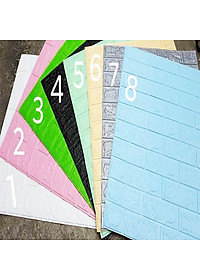 Bộ 15 Tấm Xốp Dán Tường Giả Gạch 3D Dày 3mm 70cmx77cm