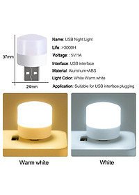 Đèn Led Mini Cổng Sạc Usb Siêu Sáng Nhỏ Gọn Tiện Lợi Cho Việc Đọc Sách, Học Tập Buổi Tối - Đèn Ngủ Bảo Vệ Mắt Tiết Kiệm Điện