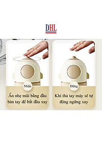 Máy xay mini Mitomo MT-350 cối thủy tinh 6 Lưỡi ,máy xay ăn dặm cho bé, xay thịt cháo sinh tố, tỏi ớt 300ml- Hàng Chính Hãng