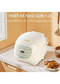 Nồi cơm điện lòng sứ dưỡng sinh 1.2L Mishio MK381 - Hàng chính hãng
