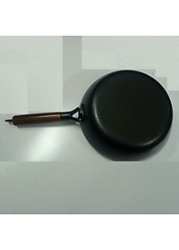 Chảo Thép Rèn Vân Búa Chống Dính Tay Cầm Gỗ Kiểu Nhật Sâu Lòng  Size 28cm Dùng Được Bếp Từ