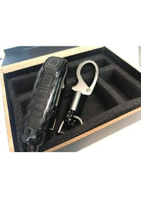 Ốp Chìa Khóa Xe Kia Cerato 2019 2020 Mẫu Carbon kèm Móc Khóa