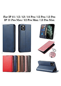 Bao da ốp lưng dành cho điện thoại Iphone X , IP Xr, Xs max, IP 11, 11 pro, 11 pro max, IP 12, 12 Pro, 12 Pro max dạng ví cao cấp, kiểu dáng thời trang có ngăn đựng thẻ tiện lợi