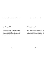 Sách The Journey Of Being Yourself – Chưa Kịp Lớn Đã Phải Trưởng Thành - Quyển 2 Song ngữ Việt - Anh