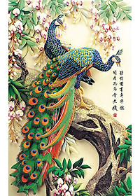 Bộ tranh xếp hình jigsaw puzzle cao cấp 1000 mảnh ghép – Hoa Khai Phú Quý