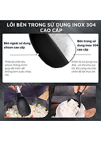 Muỗng rang silicon DandiHome cao cấp chịu nhiệt cực tốt dùng để nấu ăn