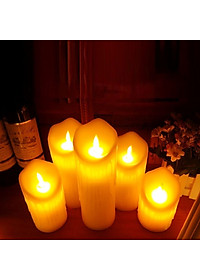 Combo 2 nến điện tử độc đáo vỏ sáp CE05