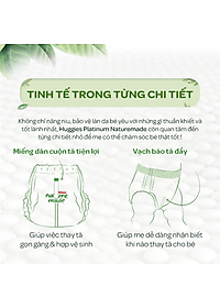Combo 2 Tã/Bỉm dán sơ sinh Huggies Platinum NatureMade S82/NB60