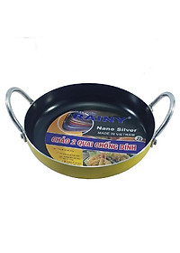 COMBO Chảo 2 quai 22cm và chảo 1 quai 18cm chống dinh cao cấp RAINY - Hàng Chính Hãng