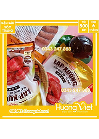 Đặc Sản Sóc Trăng - Lạp Xưởng Sóc Trăng Mai Quế Lộ Vị Tiêu Tân Huê Viên 500G, Lạp Xưởng Tiêu 4 Sao Cao Cấp Hương Vị Thơm Ngon Đậm Đà