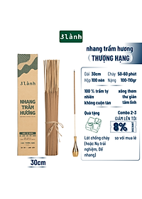 Nhang Trầm Hương Thượng Hạng 3 Lành Dài 23-30-40cm, Hộp 100-400gr Tự Nhiên 100% >15 Năm Trầm Thờ Cúng Thư Giãn Xông Nhà