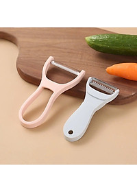 Dụng Cụ Bào Vỏ Thông Minh, Nạo Sợi Rau Củ Quả 2in1- Dao Bào 2 Trong 1 Bằng Thép Không Gỉ - Hàng chính hãng