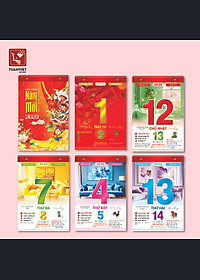 LỊCH BLOC 2025 TUANVIET BOOKS - Block lịch kích cỡ (24x35cm, 20.5x30.5cm, 17x24cm, 10x14.5cm) - Mẫu ngẫu nhiên