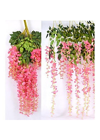 Hoa tử đằng dây treo dài 110cm - Hoa giả lụa trang trí lễ kết hôn, sự kiện, nhà hàng, tiệc cưới, ngoại thất, làm giàn