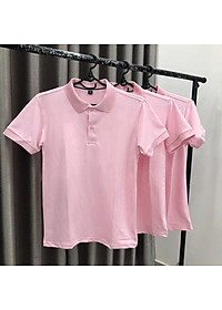 Áo Thun Có Cổ Cá Sấu 4 Chiều Hồng Sen