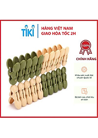 Combo 40 kẹp quần áo củ lạc Việt Nhật phơi đồ tiện ích - Hàng chính hãng 