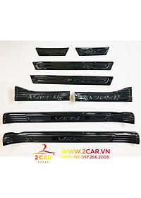 Ốp Bậc Cửa, nẹp bước chân Xe Toyota Vios 2014-2017, 2019- 2022, chất liệu Titan