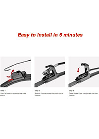 Cần gạt mưa có xương cao cấp Michelin 1113xx - nhiều kích thước