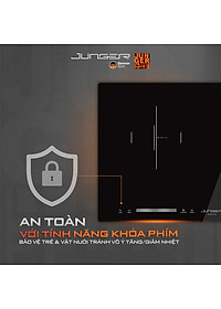 Bếp đôi điện từ hồng ngoại JUNGER CEJ-203-IF 4200W Không kén nồi Hàng Chính Hãng Bảo Hành 36 Tháng