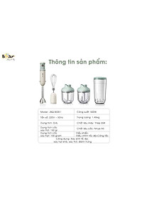 Bộ máy xay cầm tay đa năng Model: JBQ-B50E1- Hàng chính hãng