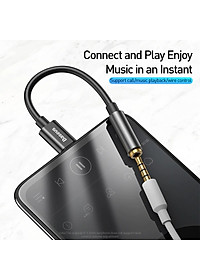 Bộ chuyển đổi Baseus Type-C sang 3.5mm hỗ trợ truyền âm thanh 24-bit thiết kế nhỏ gọn - Hàng chính hãng