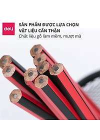 Bút Chì Lục Giác 2B HB Deli - Bút Chì Gỗ Thi Trắc Nghiệm Ruột Đậm Bút Chì Học Sinh Cấp 1 Tập Viết Chì Vẽ Phác Thảo