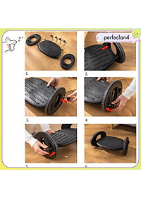 Ghế Gác Chân Văn Phòng Công Thái Học Ergonomic Footrest KUNBE Điều Chỉnh 6 Mức Chiều Cao Massage Chân Bản Cao Cấp