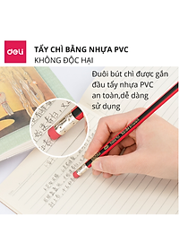 Bút Chì Lục Giác 2B HB Deli - Bút Chì Gỗ Thi Trắc Nghiệm Ruột Đậm Bút Chì Học Sinh Cấp 1 Tập Viết Chì Vẽ Phác Thảo