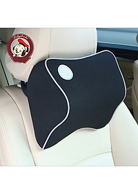 Bộ gối tựa đầu và tựa lưng xe hơi, xe ô tô chất liệu cao su non cao cấp V2