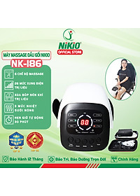 Máy Massage Đầu Gối Nikio NK-186 - Công Nghệ Rung, Túi Khí Xoa Bóp Nhẹ Nhàng Giúp Khớp Gối Thư Giãn, Giảm Đau Nhức - Kết Hợp Miếng Dán Xung Điện Matxa Giãn Cơ, Giảm Đau Nhức Toàn Thân - Dòng Pin Sạc