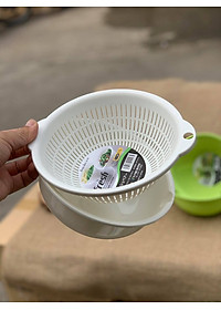 Thau/Chậu lót nhựa dạng tròn cao cấp Sanada Seiko 3.6L có tay cầm - Hàng nội địa Nhật Bản.