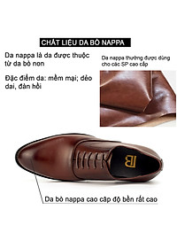 Giày da nam, giày oxford công sở G103 - Da bò Nappa cao cấp