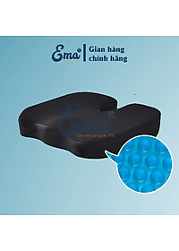 Đệm ngồi ghế văn phòng chống đau xương cụt, ê mông, thâm mông, xệ mông cho dân văn phòng, lái xe, học sinh - Thương hiệu EMA - Loại cao cấp có gel tản nhiệt