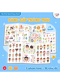Bảng gấp thông thái - My First Learning chart (Dành cho bé từ 1 tuổi) - Lalala Baby