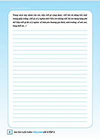 Sách Bài Tập Cuối Tuần Tiếng Anh Lớp 4 Tập 1 - Có Đáp Án (Tái Bản Lần 1-2020)