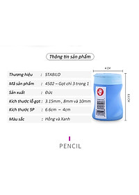 Chuốt bút chì hình thể học STABILO EASYgraph PSE4502R  màu xanh lá đậm (thuận tay phải)