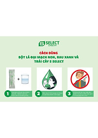 Bột Lá Đại Mạch Non, Rau Xanh Và Trái Cây S Select Thải Độc Cơ Thể, Làm Đẹp Da, Chống Lão Hóa