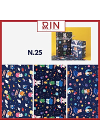 Giấy bọc sách vở / Giấy gói quà / giấy bao tập / giấy bao vở học sinh, sinh viên size A4, B5, A5 cao cấp – 24 cuốn