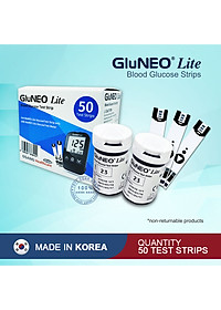 Que thử đường huyết GluNeo lite hộp 50 Test