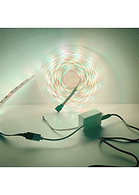 Bộ đèn Led dây dán RGB  trang trí phòng, quay tiktok, chụp ảnh, quay video đẹp lung linh dài 5m kèm remote điều khiển - Hàng chính hãng