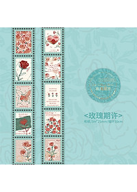 Set Cuộn Băng Dính, Washi Tape Vintage Nhiều Họa Tiết Trang Trí Sổ Tay Nhật Kí B185
