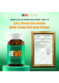 [Tặng Qik Hair Nam 15v] Combo 4 Hộp 30v -  Viên Uống Bổ Gan Hewel Ecogreen – Giải Độc Gan Mát Gan, Hỗ Trợ Tiêu Hóa