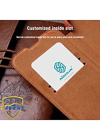 Bao da dành cho iPhone 13 Pro Max hàng chính hãng Nillkin QIN có nắp trượt bảo vệ camera