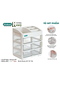 Tủ đựng mỹ phẩm để bàn Hokori 3636 Việt Nhật  2 - 3 - 4 tầng - Kệ đựng mĩ phẩm HOKORI , đồ trang điểm nhiều tầng tiện lợi