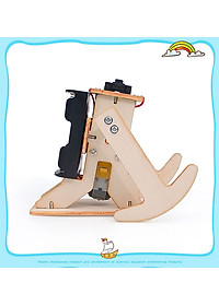 Bộ Đồ Chơi Lắp Ghép STEM Robot Đi Bộ J-12 Bằng Gỗ. Đồ Chơi Thí Nghiệm Cho Bé + Tặng Kèm 1 Tranh Ghép Bằng Gỗ