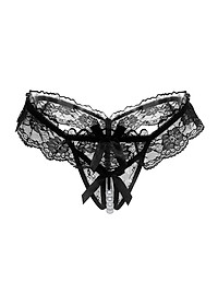 Combo 2 Quần Lót Lọt Khe Phối Ren Hở Đáy Đính Hạt Ngọc Trai Gợi Cảm Cho Nữ (màu ngẫu nhiên) LYEQ059